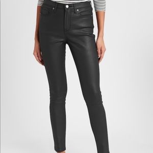 NWT Banana Republic coated ankle jeans